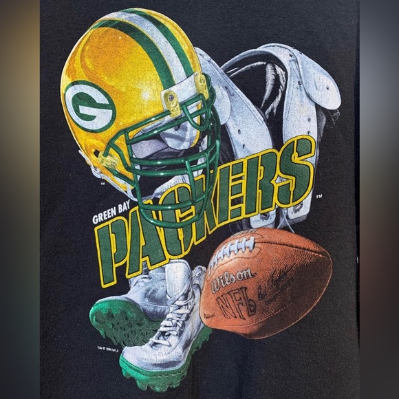 Green Bay Packers Vintage Sweatshirt Pro Player Large - Picture 2 of 2